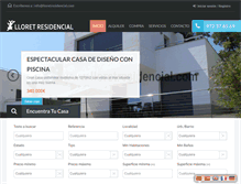 Tablet Screenshot of lloretresidencial.com